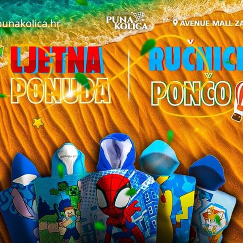 Puna Kolica - Ljeto je tu – a s njim i najzabavniji ručnici i dječji pončo u gradu 